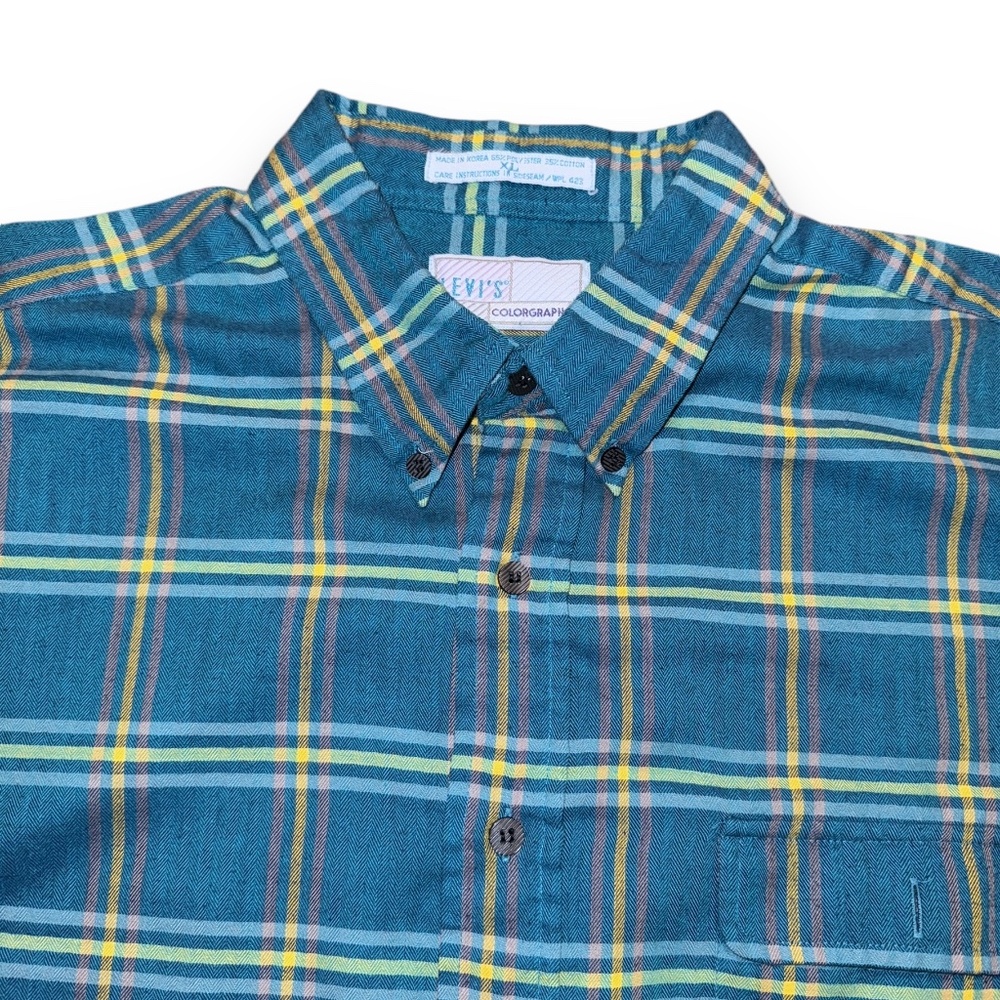 VTG‎ Levis Colorgraphs Mens Shirt (70s/80s) Size: XL